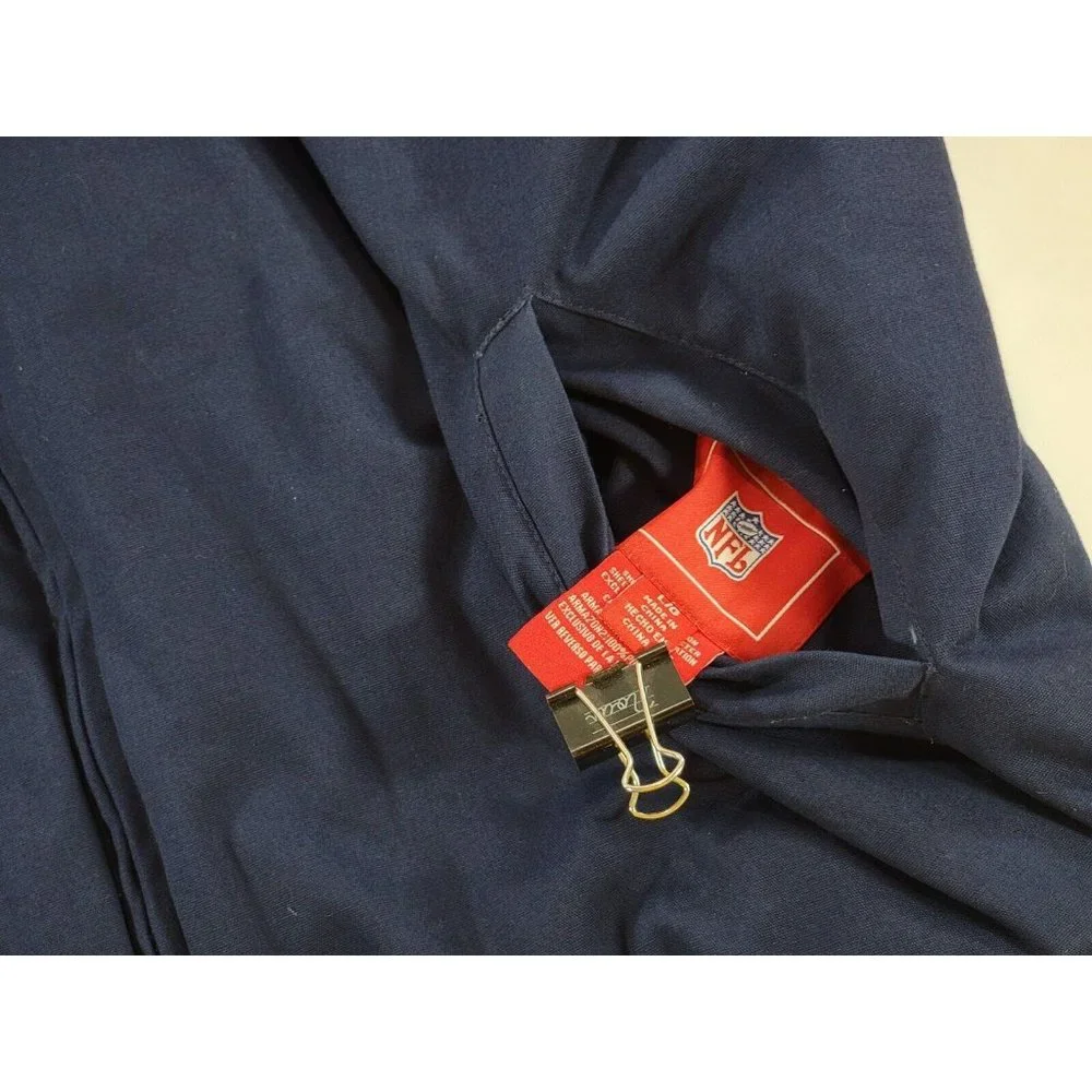 NFL Denver Broncos Reversible Super Bowl Varsity Jacket Coat Men's Sz L Coat EUC